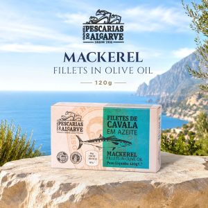 Pescarias do Algarve Mackerel Fillets in Olive Oil 120g x 8