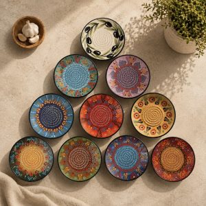 Alternative view of Ceramic Grater Plate - Aegean Breeze