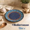 Ceramic Grater Plate - Mediterranean Blue