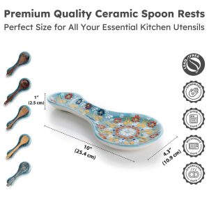 Alternative view of Ceramic Spoon Rest - Aegean Breeze