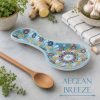Ceramic Spoon Rest - Aegean Breeze