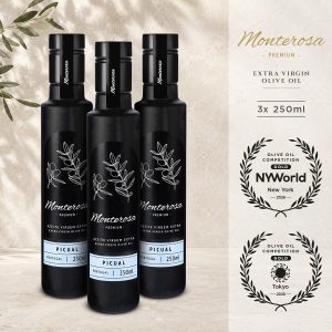 Monterosa Extra Virgin Olive Oil Picual 250ml x3